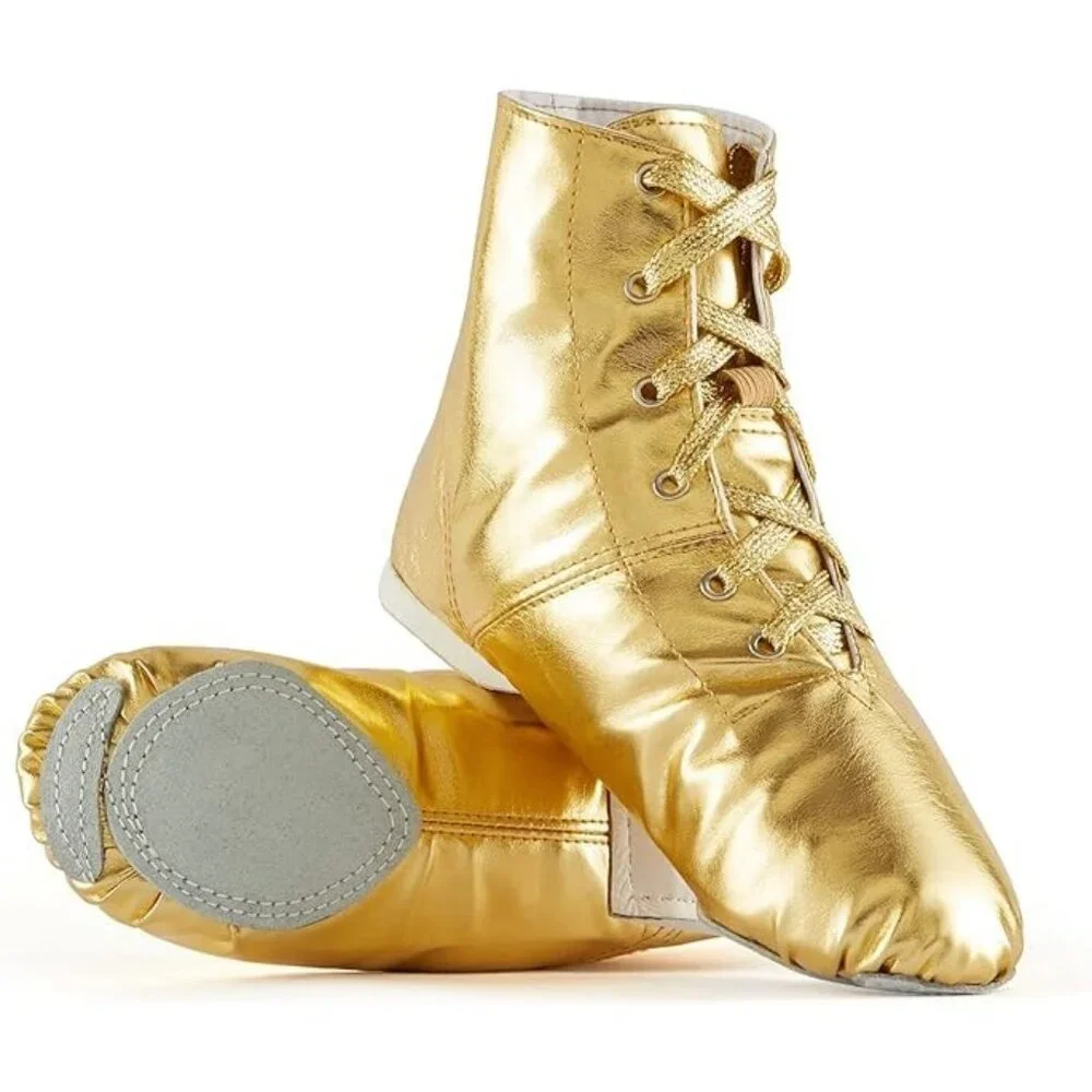Miss Fiona  High Top Modern Latin Jazz Practice Dance Shoes Soft Sole Boots sz 8